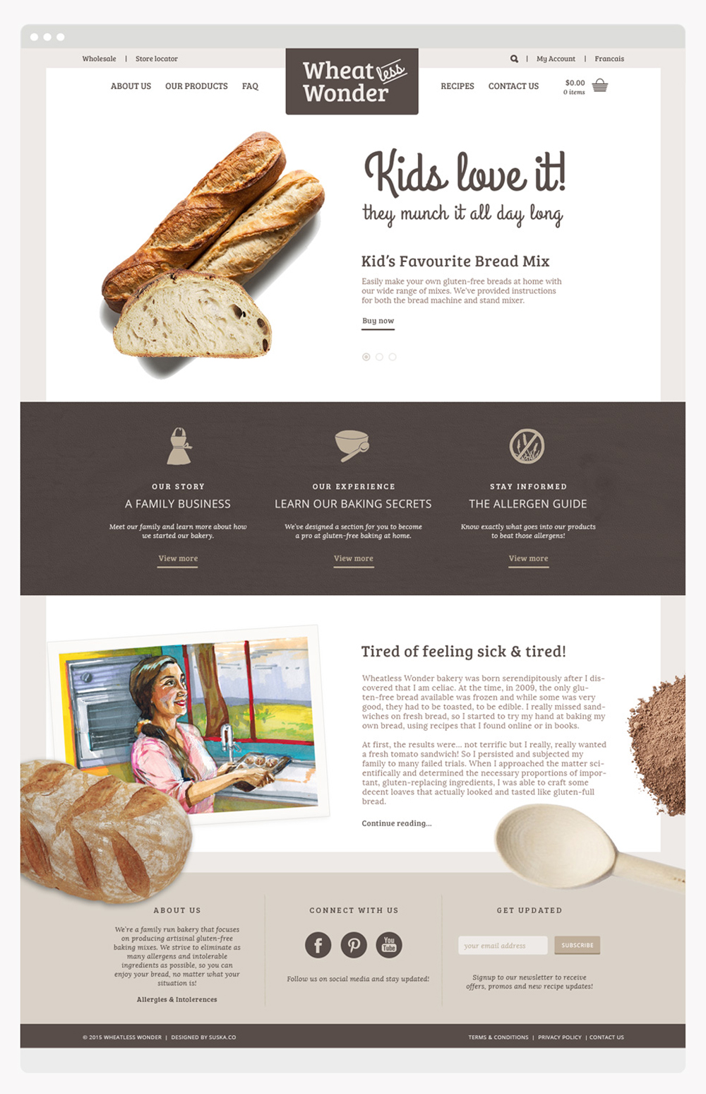 Wheatless Wonder - Bakery Website Design